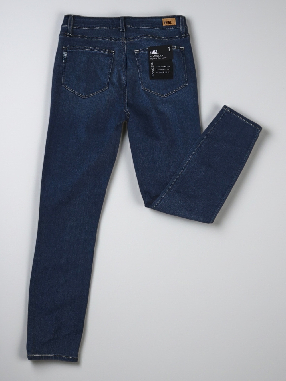 NWT Paige Women's Indigo Stretch High-rise Skinny Jeans - Classic Fit  Womens 27 - Picture 2 of 9
